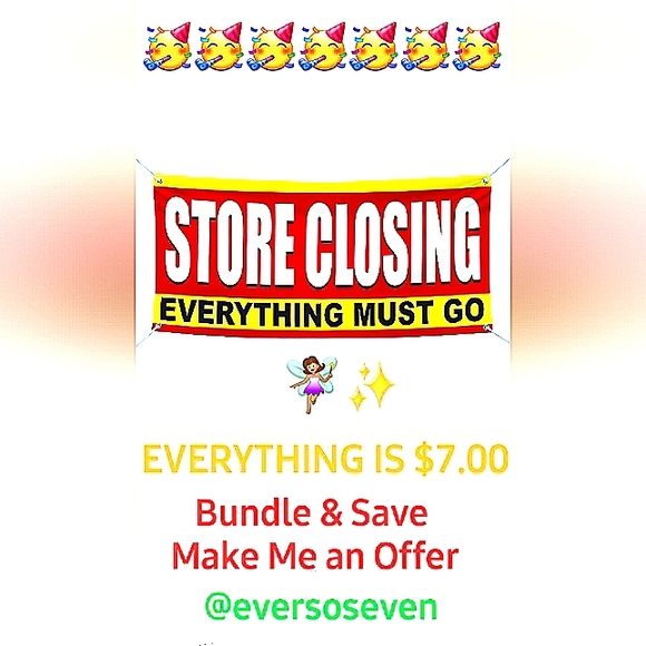 SALE❤️🔥EVERYTHING MUST GO $7 OR LESS🧚🏽♀️✨🥳🥳🥳 - Picture 1 of 1